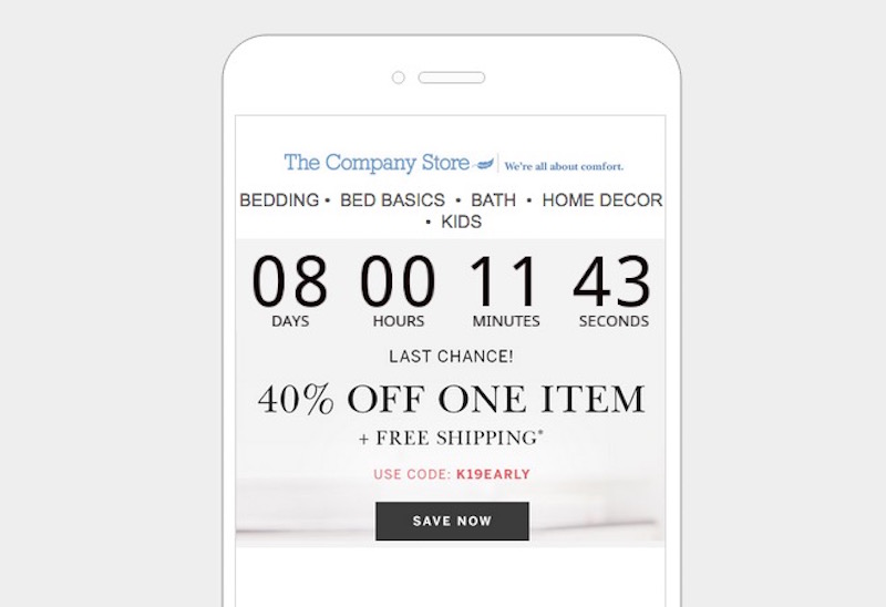 email countdown timer