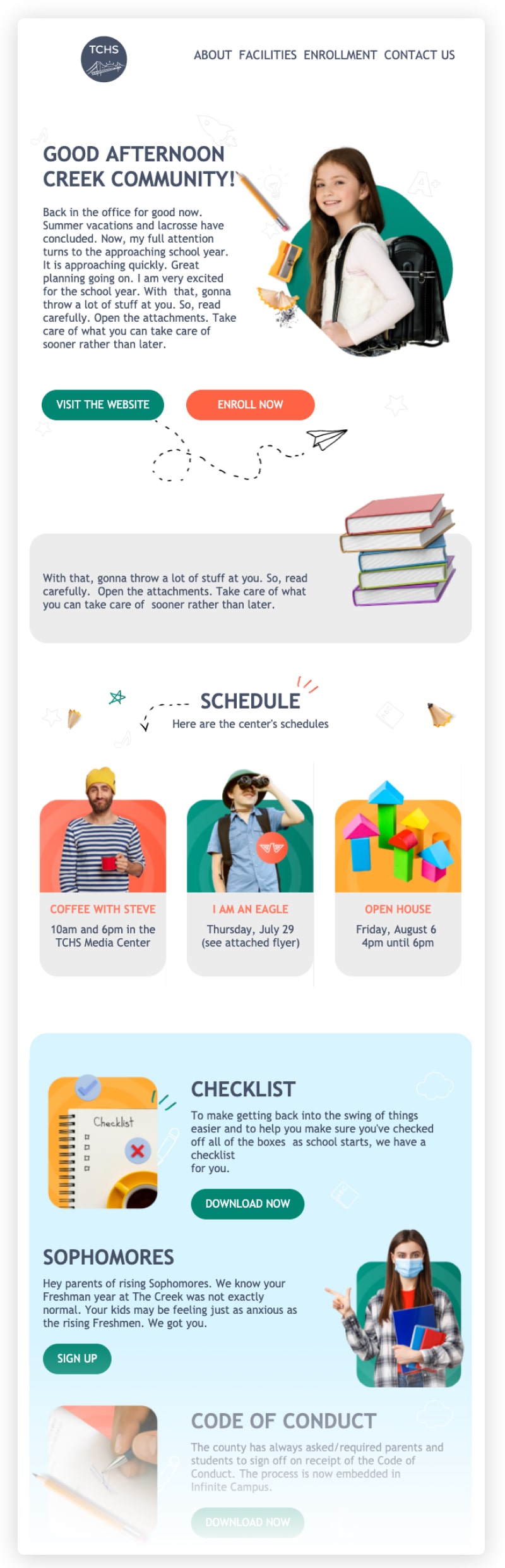 school newsletter template correct format