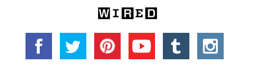 wired social media icons youtube