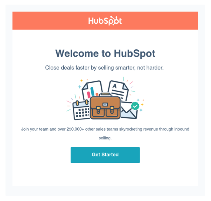 HubSpot saas email template 